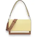 Tous para mulher. 2002358205 Mala de ombro M Audree Saffiano amarelo (OSFA), Casual, Tecido