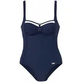 LASCANA Fato de banho modelador navy / branco