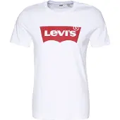 Levi's Camisa 'Graphic Set-In Neck T-Shirt' vermelho / branco