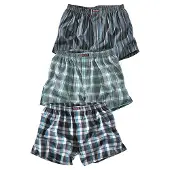H.I.S. Boxers 'PAF' turquesa / cinzento escuro / branco