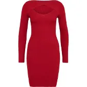 Urban Classics Vestido De Manga Comprida Cut Out