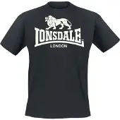 Lonsdale Camisa preto / branco