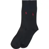 Ralph Lauren Meias 'RIB EGYPTIAN-SOCKS-2 PACK' azul escuro