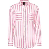 HEINE Blusa rosa / branco
