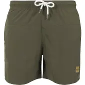Urban Classics Calções de banho 'Block Swim' cáqui