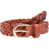 Pieces Cinto Avery Leather Braided Slim