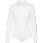 Seidensticker Camisa body preto / branco