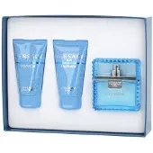Versace Man Eau Fraiche Conjunto presente eau de toilette 50 ml gel de duche e Bálsamo pós-barba