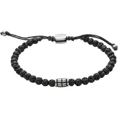 Fossil Pulseira preto / prata