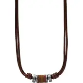 Fossil Collana Pelle Uomo Jf00899797 — Collana