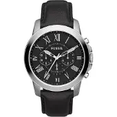 Fossil Relógios analógicos preto / prata