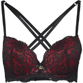LASCANA Soutien vermelho / preto