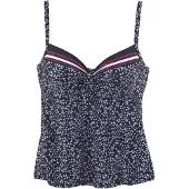 LASCANA Top de tankini navy / arando / branco