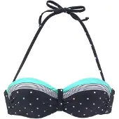 LASCANA Top de biquíni 'Monroe' azul / turquesa