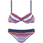 s.Oliver Biquíni azul / vermelho / branco