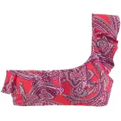 LASCANA Top de biquíni roxo / alperce / vermelho / branco