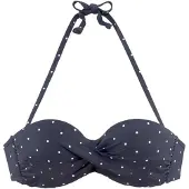 LASCANA Top de biquíni 'Sparkel' navy