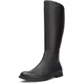 Camper para mulher. K400451-001 Botas de couro Mil preto (38), 1 a 3cm, Zíper, Casual