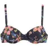 LASCANA Top de biquíni 'Malia' antracite / coral