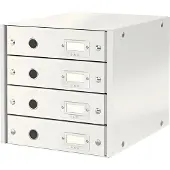 Leitz Gavetas arrumação 6049 WOW | Branco metalizado | 4 gavetas
