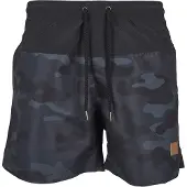 Urban Classics Calções de banho azul fumado / azul pombo / preto