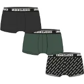 Urban Classics Boxers verde escuro / preto / branco
