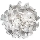 Slamp Candeeiro de teto Clizia, Ø 32 cm, fumé