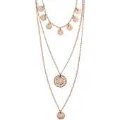 Pilgrim Colar 'Arden' ouro rosa