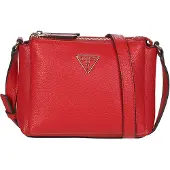 GUESS , Becca, Bolsa de ombro de tecido, vermelha, feminina
