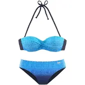 LASCANA Biquíni azul real / azul claro