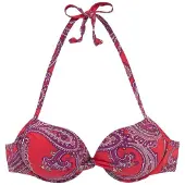 LASCANA Top de biquíni vermelho