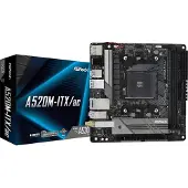 Asrock Placa-mãe Am4 A520m-itx/ac