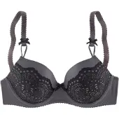 LASCANA Soutien 'Aurora' cinzento / preto