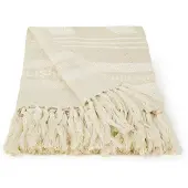 Malagoon Mantas Craft offwhite throw (NEW) - Branco - 125x150 cm