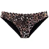 LASCANA Cueca biquíni 'Lexa' castanho / castanho claro / preto