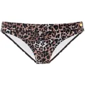 LASCANA Cueca biquíni 'Lexa' castanho / caramelo / preto