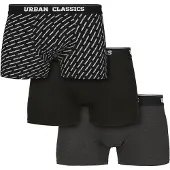 Urban Classics Boxers cinzento escuro / preto / branco