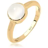 Elli Anel ouro / branco pérola