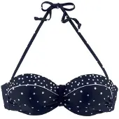LASCANA Top de biquíni navy