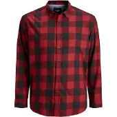 Jack & Jones Camisa De Manga Comprida Gingham Plus Size