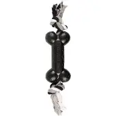 Flamingo Brinquedo Para Cães Gladiator Rubber Dumbbell &amp; Rope