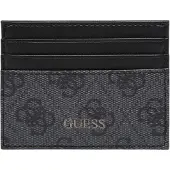GUESS , Vezzola, porta-cartões de crédito em couro preto para homem