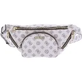 GUESS , Utility Vibe, pochete de tecido, branca, para mulheres