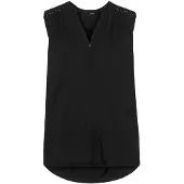 LASCANA Blusa 'Silver Stud' preto