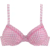 Buffalo Top de biquíni rosa / branco