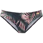 LASCANA Cueca biquíni verde / rosa / preto
