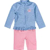 Playshoes Proteção UV azul claro / cor-de-rosa