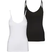 Vero Moda Camiseta Sem Mangas Com Decote Em V Maxi My Soft Tall 2 Unidades