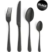 Amefa Austin 1410 conjunto de talheres mate 24-peças, preto