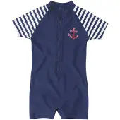 Playshoes Proteção UV marinho / vermelho / branco